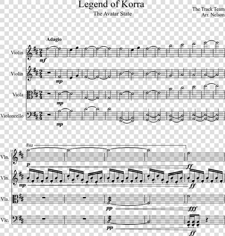 Avatar Legend Of Korra Sheet Music  HD Png DownloadTransparent PNG