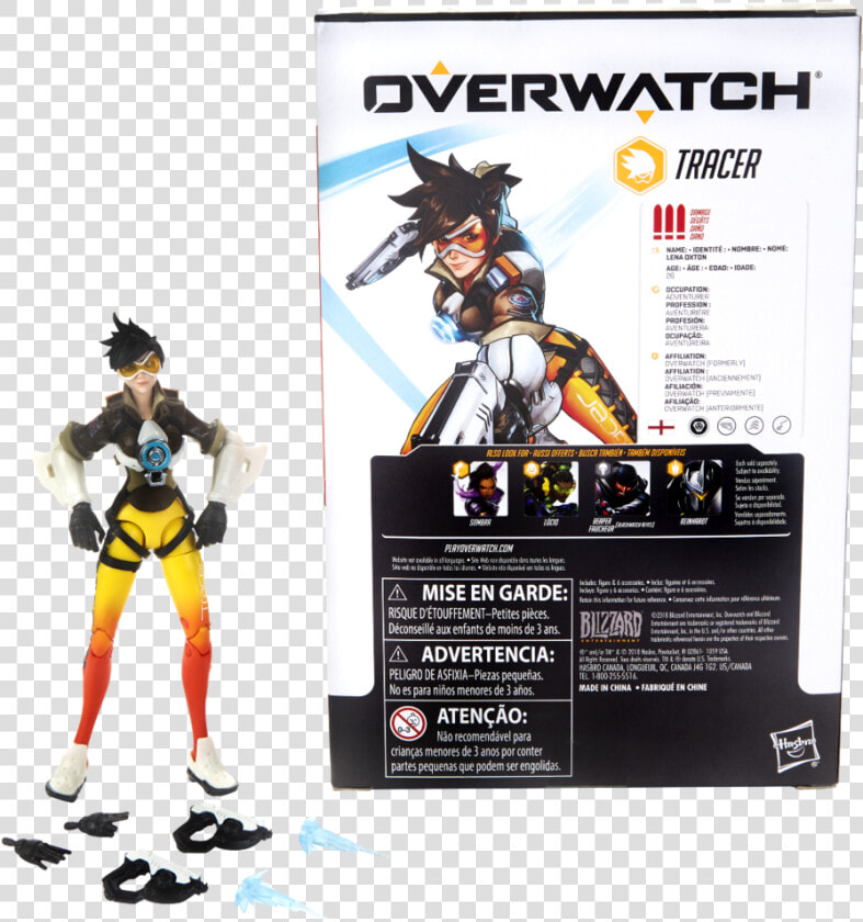 Overwatch Ultimates Series Tracer Collectible Action   Overwatch Hasbro  HD Png DownloadTransparent PNG