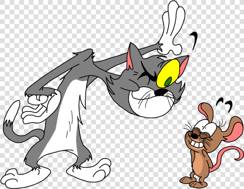 Transparent Tom And Jerry Clipart   Cartoon Of The Stink Eye  HD Png DownloadTransparent PNG