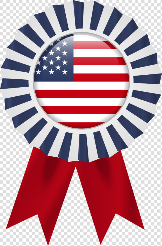 Usa Flag Rosette Png Clip Art Image Gallery Yopriceville   Ribbon Banner Badge Png  Transparent PngTransparent PNG