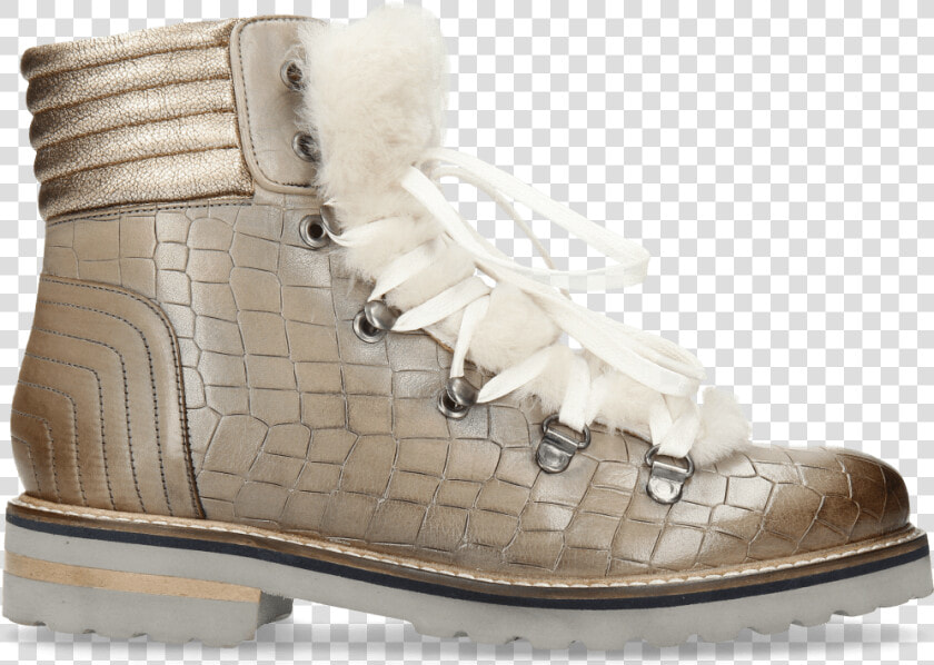 Bonnie 10 Crock Morning Grey Fur Off White   Work Boots  HD Png DownloadTransparent PNG