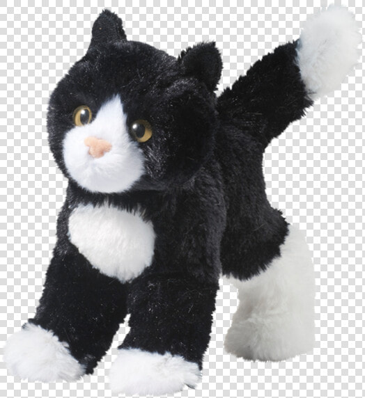 Black And White Cat Plushie  HD Png DownloadTransparent PNG