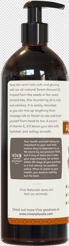 Viva Naturals Sweet Almond Oil Left Side Class   Viva Naturals Almond Oil  HD Png DownloadTransparent PNG