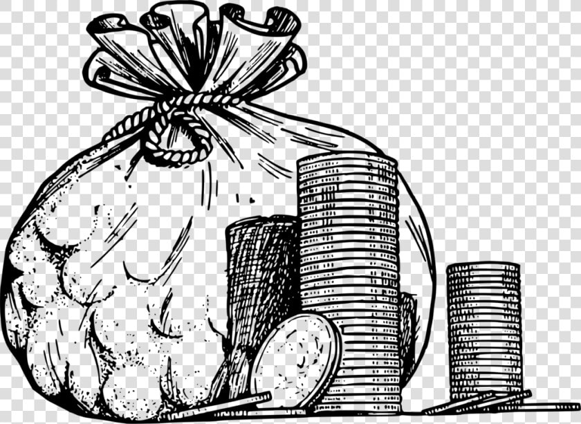 Transparent Money Sack Png   Drawing Of Sack Of Gold  Png DownloadTransparent PNG