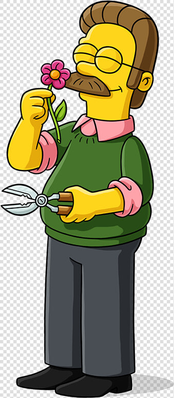 Ned Flanders Simpsons World  HD Png DownloadTransparent PNG