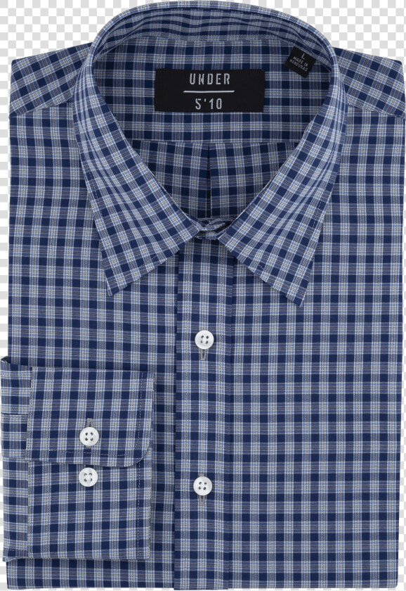 Blue Mini Tartan Button Down Shirt For Short Men And   Green Gingham Shirt  HD Png DownloadTransparent PNG