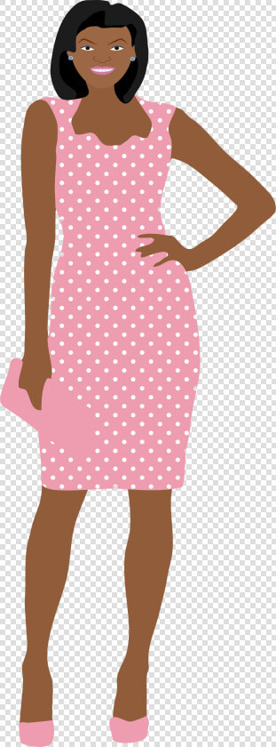 Pink Dress Lady Clip Arts   Woman In Dress Vector Png  Transparent PngTransparent PNG