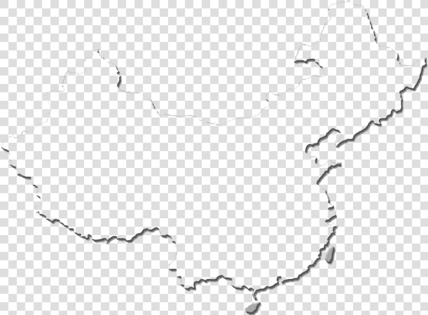 Clip Art Blank Map Of China   Transparent China Map Outline  HD Png DownloadTransparent PNG