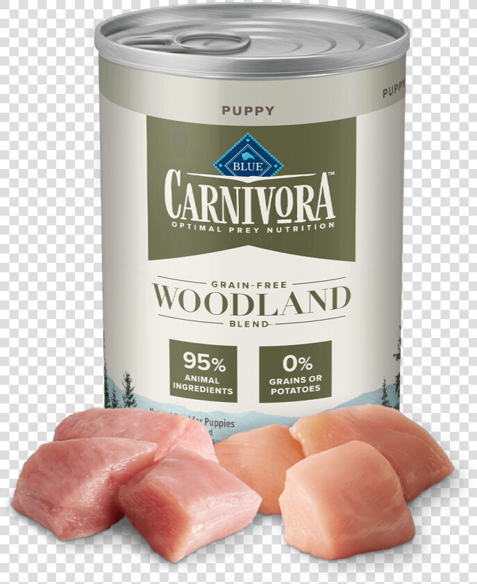 Blue Carnivora Puppy Protein rich Woodland Blend Recipe   Grain Free  HD Png DownloadTransparent PNG