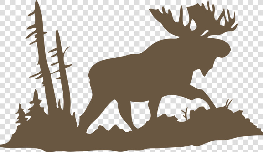 Moose   Moose Silhouette  HD Png DownloadTransparent PNG