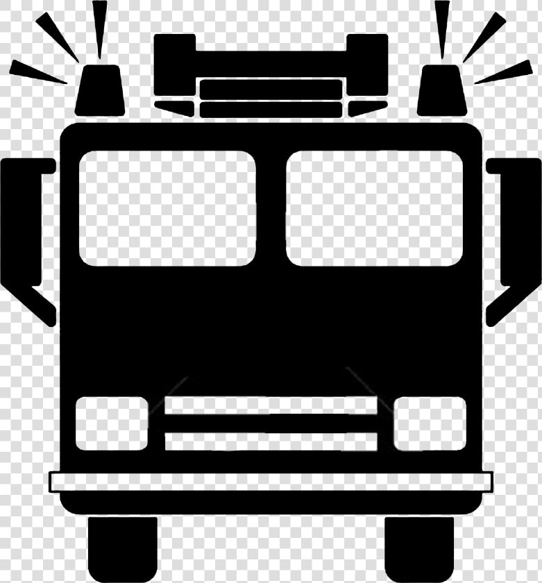 Car Fire Engine Truck Silhouette Clip Art   Silhouette Fire Truck Clipart  HD Png DownloadTransparent PNG