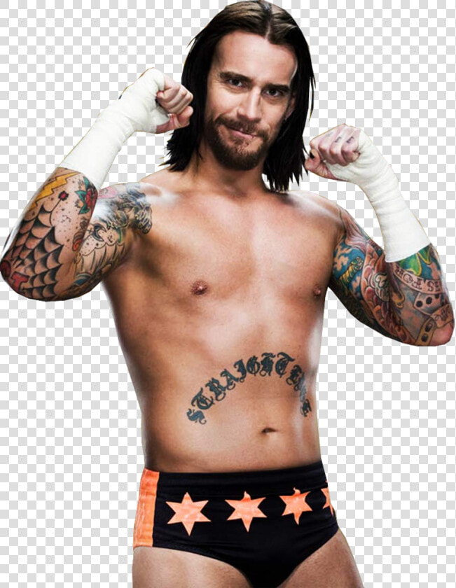 Download Cm Punk   Cm Punk Wwe Long Hair  HD Png DownloadTransparent PNG