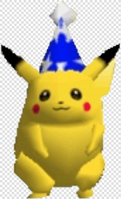  meme  funny  tumblr  aesthetic  pikachu  nintendo   Party Hat Pikachu Smash  HD Png DownloadTransparent PNG