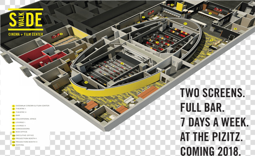 Sidewalk Film Center And Cinema  Birmingham  Al   Scale Model  HD Png DownloadTransparent PNG