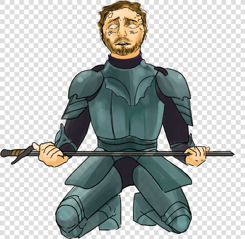 An Illustration Of Post Malone Dressed As A Knight    Cartoon  HD Png DownloadTransparent PNG