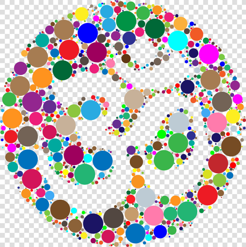 Prismatic Om Symbol Negative Space Circles Clip Arts   Om  HD Png DownloadTransparent PNG