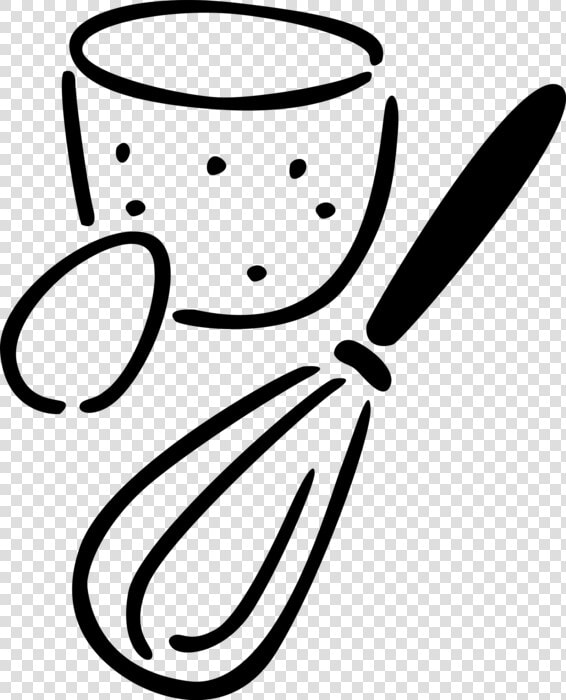 Vector Illustration Of Egg With Whisk Cooking Utensil  HD Png DownloadTransparent PNG