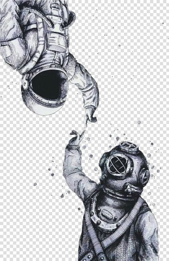 Astronaut Drawing Futuristic   Above So Below Astronaut  HD Png DownloadTransparent PNG