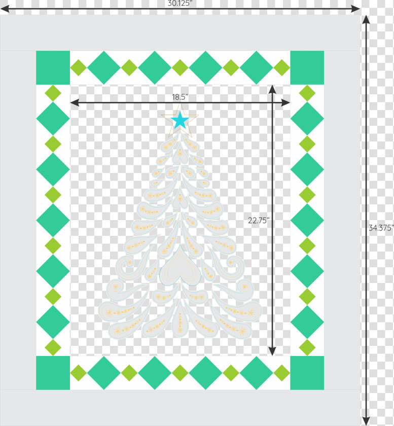 How To Make A Diamond Border For A Quilt • Meaning   Christmas Tree  HD Png DownloadTransparent PNG