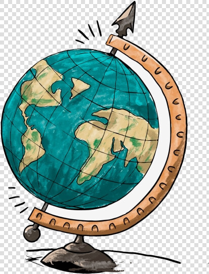 Globe Cartoon Earth Travel Architecture Clipart Image   My Travel Journal  HD Png DownloadTransparent PNG