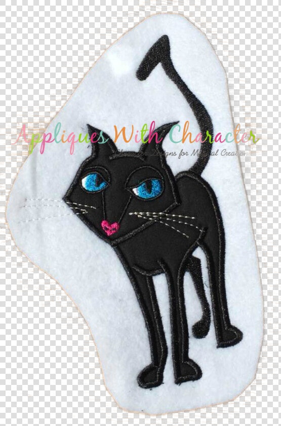 Cori Black Cat Applique Design   Black Cat  HD Png DownloadTransparent PNG