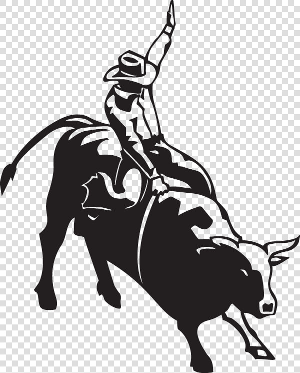 Bull Riding Rodeo Calf Roping Clip Art   Bull Rider  HD Png DownloadTransparent PNG