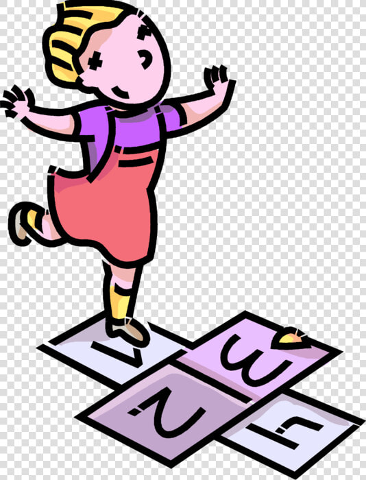 Vector Illustration Of Primary Or Elementary School   Hopscotch Clipart Transparent  HD Png DownloadTransparent PNG