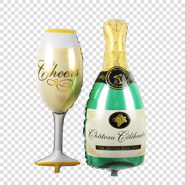 Champagne And Glass Balloon Class   Champagne And Glass Balloons  HD Png DownloadTransparent PNG