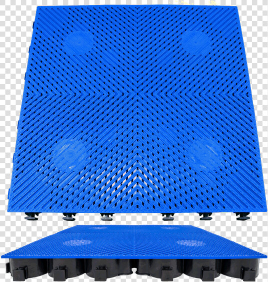 Blue Truegrid Deck   Water Permeable Deck  HD Png DownloadTransparent PNG