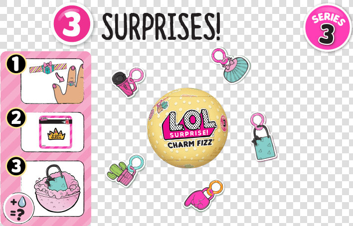 Charm Fizz Accessories   Lol Surprise Charm Fizz Series 3  HD Png DownloadTransparent PNG