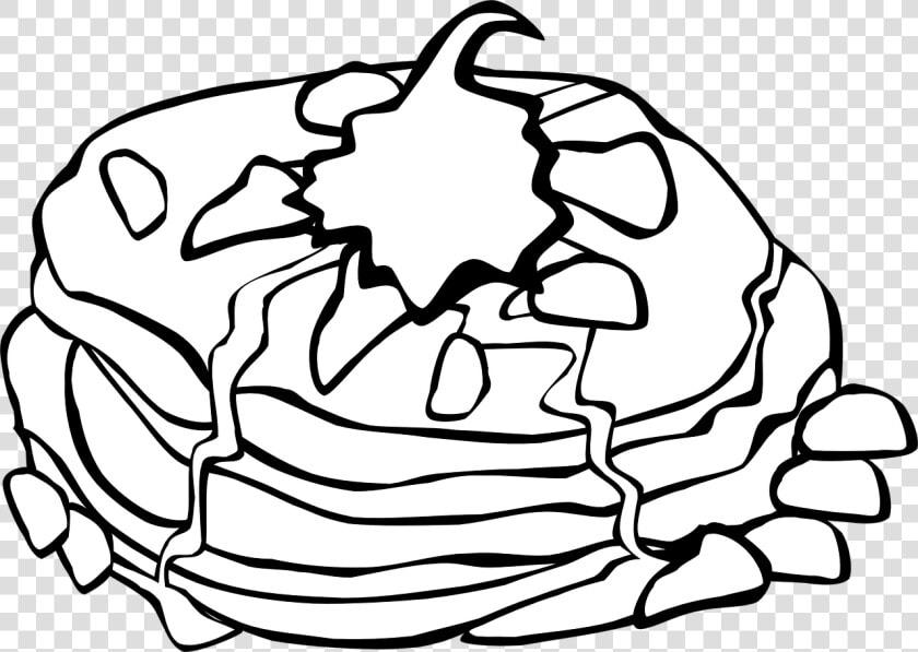 Transparent Pancake Clipart Png   Pancake Clipart Black And White Transparent  Png DownloadTransparent PNG