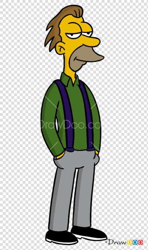 Simpsons Drawing Lenny   Lenny Y Carl Simpson  HD Png DownloadTransparent PNG