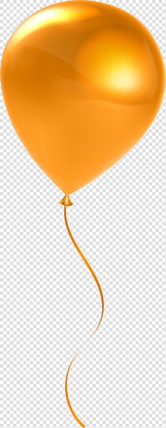 Single Orange Balloon Transparent Clip Artu200b Gallery   Transparent Orange Balloon Clipart  HD Png DownloadTransparent PNG