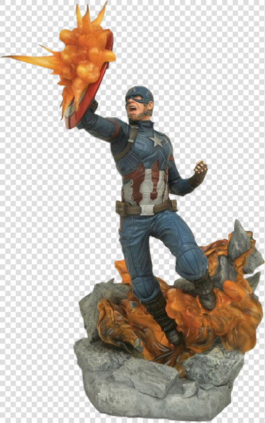 Captain America Diamond Select Statue  HD Png DownloadTransparent PNG