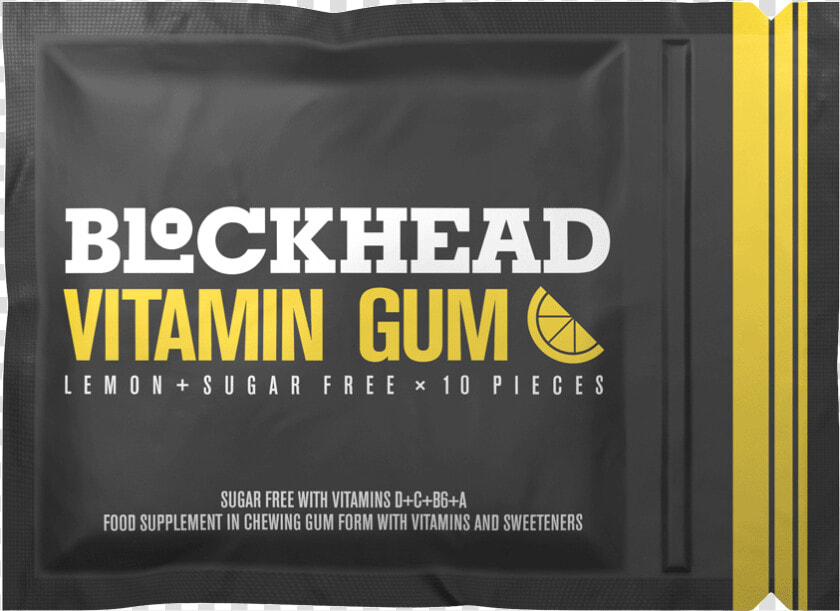 Blockhead Vitamin Gum   Vitamin D Chewing Gum  HD Png DownloadTransparent PNG