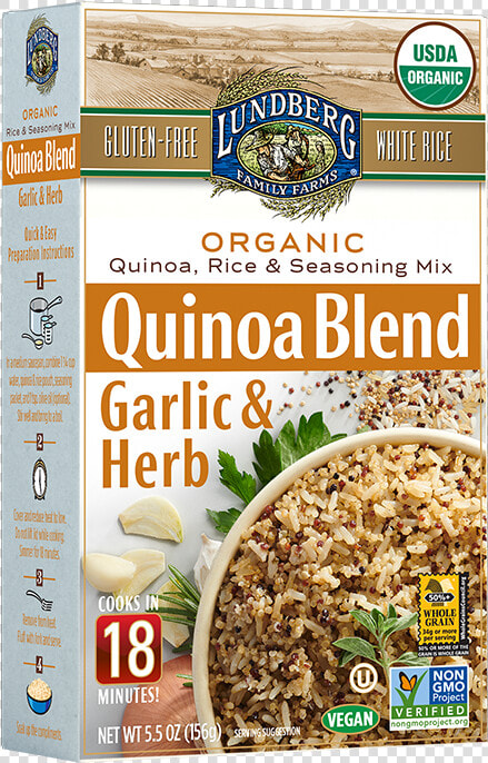 Lundberg Garlic Herb Quinoa Blend  HD Png DownloadTransparent PNG