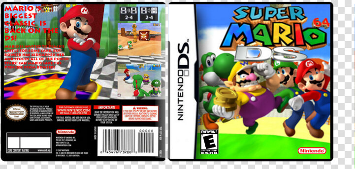 Super Mario 64 Ds Box Cover   Super Mario 64 Png  Transparent PngTransparent PNG