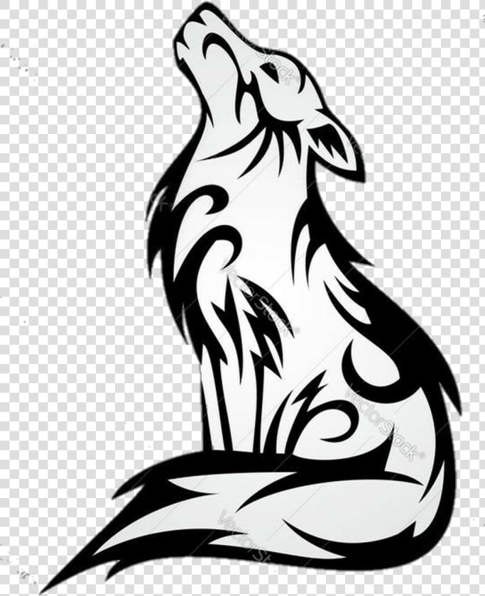  wolf  tattoo  daddy  daddybrad80  daddybrad   Easy Howling Wolf Drawing  HD Png DownloadTransparent PNG