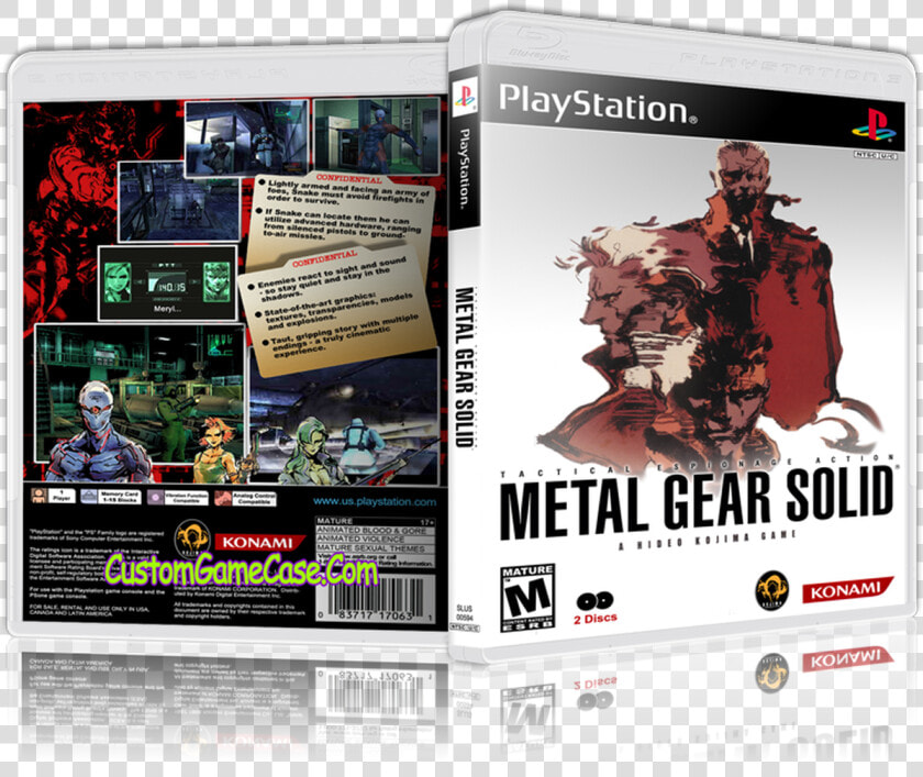 Metal Gear Solid   Metal Gear Solid Custom Ps1 Cover  HD Png DownloadTransparent PNG