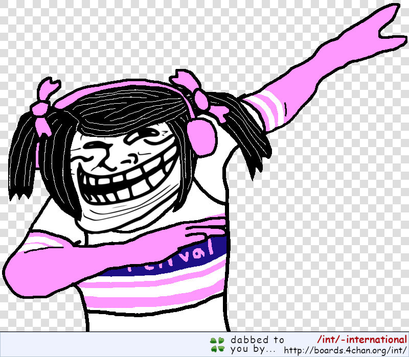 80kib  800x699  Tiktok Trollface Dab Marked   Troll Face Front Png  Transparent PngTransparent PNG