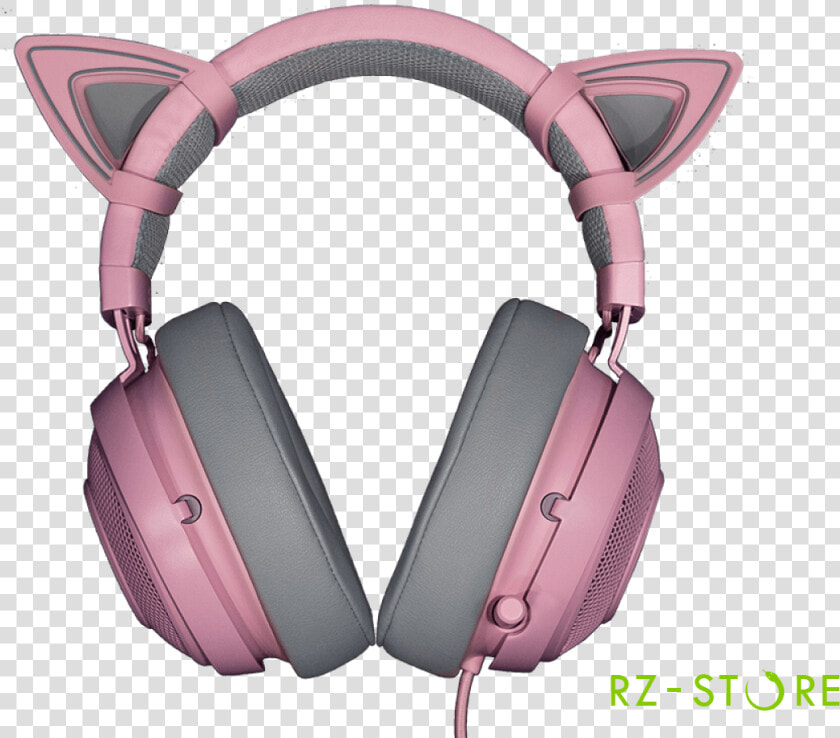 Насадки Для Наушников Razer Kitty Ears Quartz   Razer Kraken Pink Headset  HD Png DownloadTransparent PNG