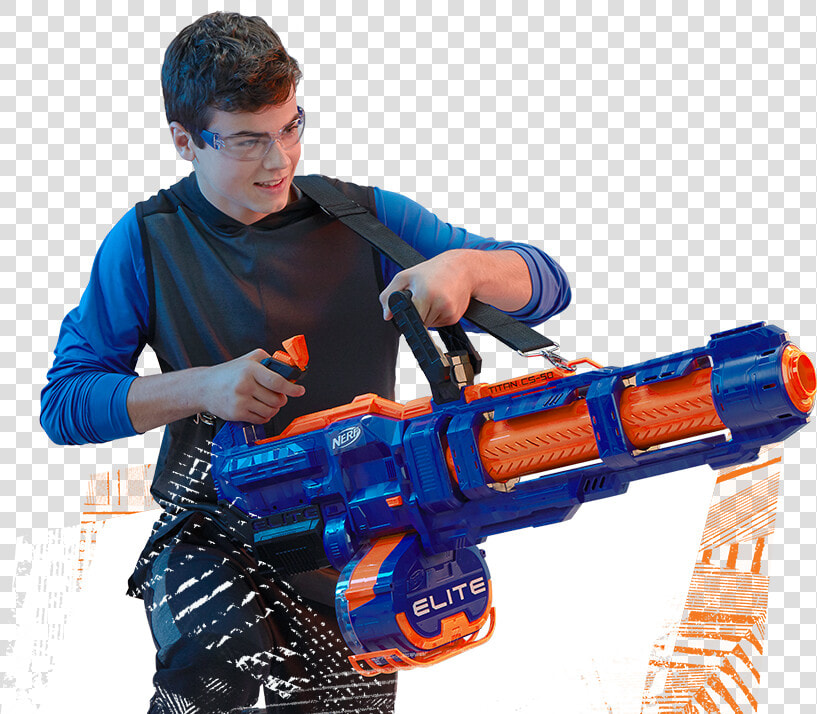 Elite Landing Page Hero   Elite Nerf Gun  HD Png DownloadTransparent PNG