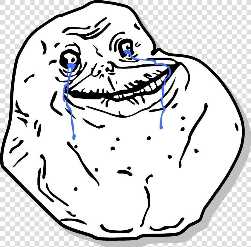 Forever alone   Forever Alone Troll Face Png  Transparent PngTransparent PNG