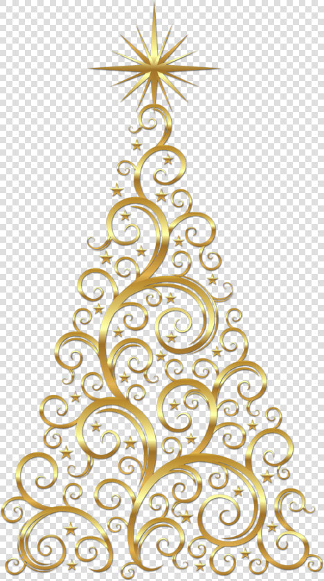 Transparent Clipart Abeoncliparts Vectors   Gold Christmas Tree Clipart  HD Png DownloadTransparent PNG