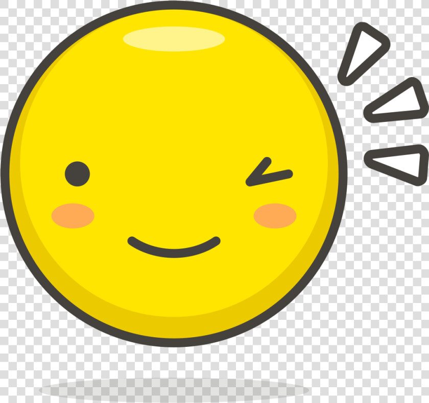 009 Winking Face   Wink Icon  HD Png DownloadTransparent PNG