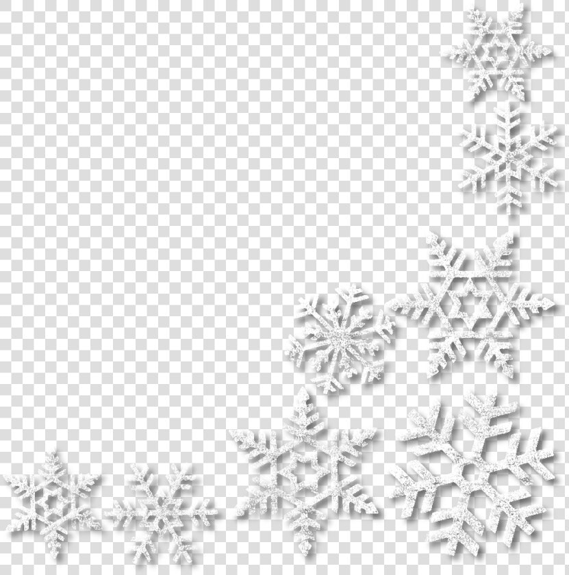 Snowflake Clipart Corner   Transparent Background Snowflake Border Clip Art  HD Png DownloadTransparent PNG