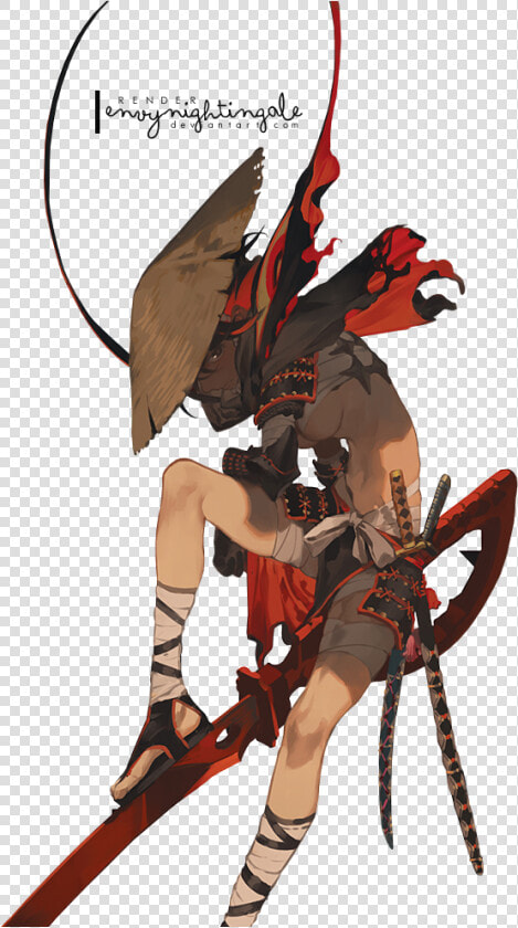  049 Render  Samurai Anime Girl   Samurai Ryuko  HD Png DownloadTransparent PNG