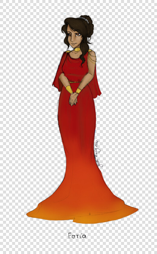 Goddess Clipart Roman Clothes   Hestia Greek Goddess Dress  HD Png DownloadTransparent PNG