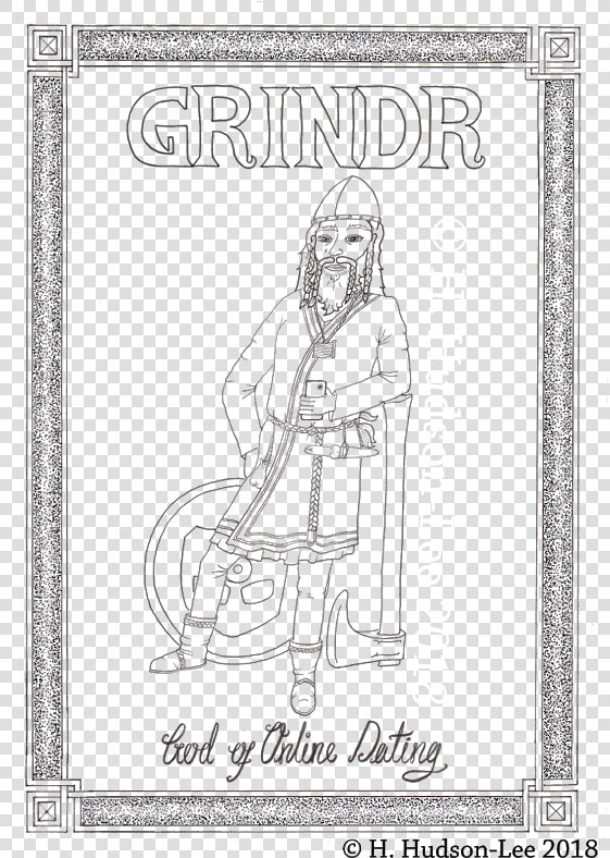 Grindr God Of Online Dating   Line Art  HD Png DownloadTransparent PNG