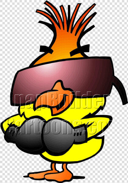 Chicken Wearing Sunglasses And Boxing Gloves   Chicken With Boxing Gloves  HD Png DownloadTransparent PNG